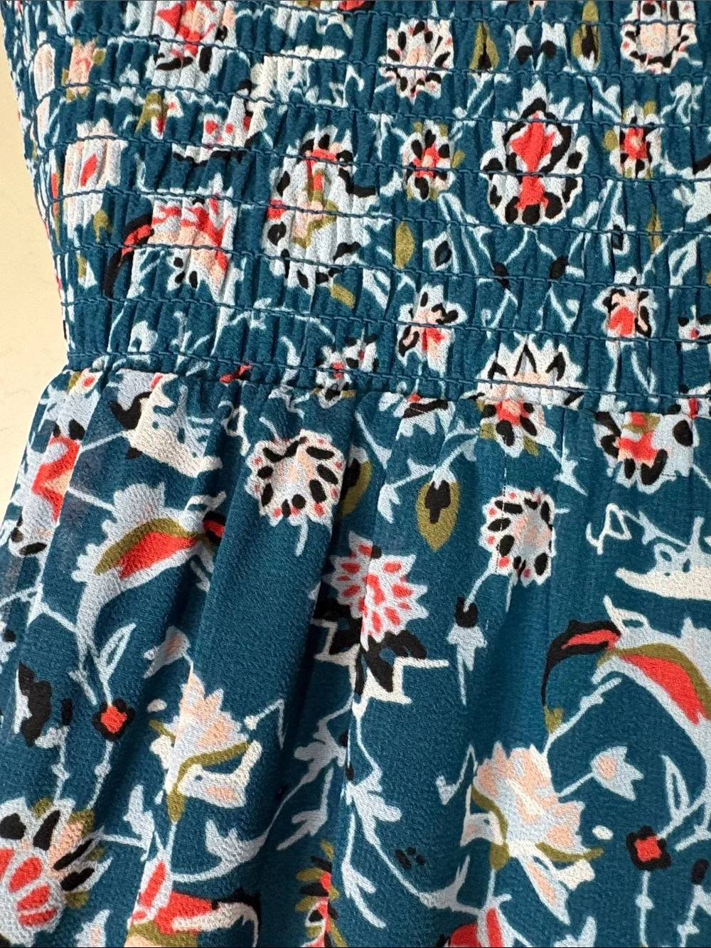 princess vera wang Blue Floral Sleeveless Sundress